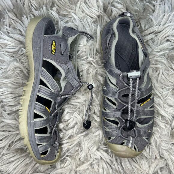 Keen Whisper gray waterproof closed toe hiking sport sandals women’s shoe size 7 - Picture 1 of 10